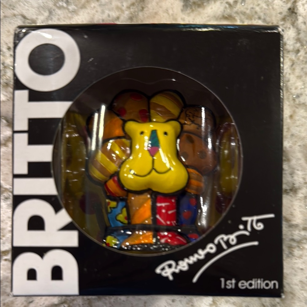 Romero Britto 1st Edition Lion Figurine